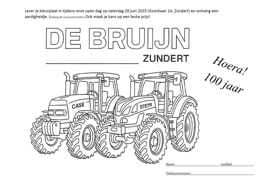  KLEUR LEVER IN  WIN! Kleurplaat kan